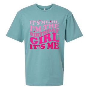 It's Me Hi I'm The Birthday Girl Lovely Birthday Party Sueded Cloud Jersey T-Shirt