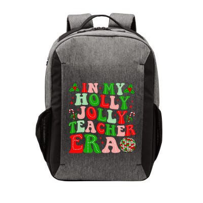 In My Holly Xmas Jolly Teacher Era Teacher Christmas Vibes Vector Backpack