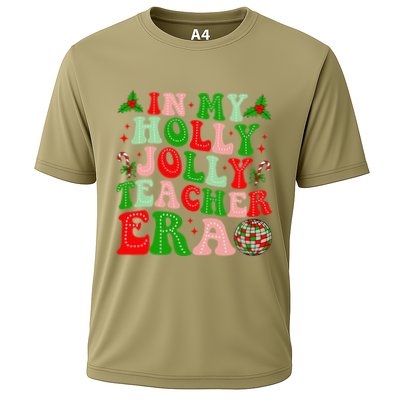 In My Holly Xmas Jolly Teacher Era Teacher Christmas Vibes Performance Shirt