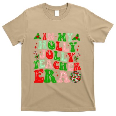 In My Holly Xmas Jolly Teacher Era Teacher Christmas Vibes T-Shirt