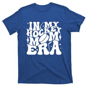 In My Hockey Mom Era Groovy Ice Hockey Mama Mother Game Day Gift T-Shirt