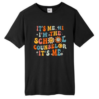 It's Me Hi I'm The School Counselor Back To School First Day Tall Fusion ChromaSoft Performance T-Shirt