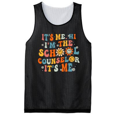 It's Me Hi I'm The School Counselor Back To School First Day Mesh Reversible Basketball Jersey Tank