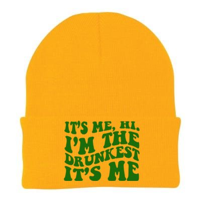 Its Me Hi Im The Drunkest Its Me St Patricks Day Knit Cap Winter Beanie