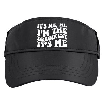 Its Me Hi Im The Drunkest Its Me St Patricks Day Adult Drive Performance Visor