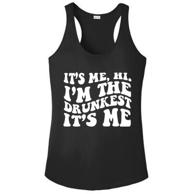 Its Me Hi Im The Drunkest Its Me St Patricks Day Ladies PosiCharge Competitor Racerback Tank