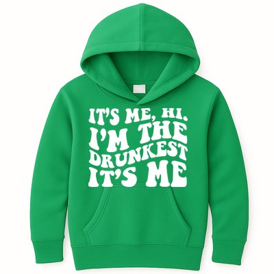 Its Me Hi Im The Drunkest Its Me St Patricks Day Kids Hoodie