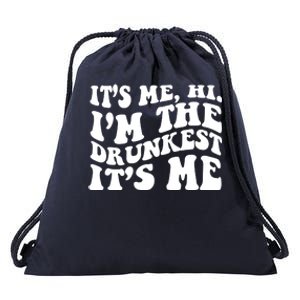 Its Me Hi Im The Drunkest Its Me St Patricks Day Drawstring Bag