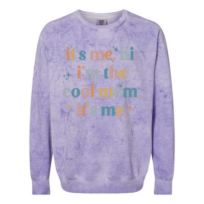 It's Me Hi I'm The Cool Mom It's Me, Mother's Day Gifts Colorblast Crewneck Sweatshirt