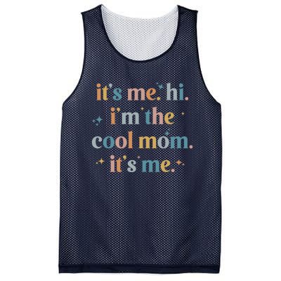 It's Me Hi I'm The Cool Mom It's Me, Mother's Day Gifts Mesh Reversible Basketball Jersey Tank