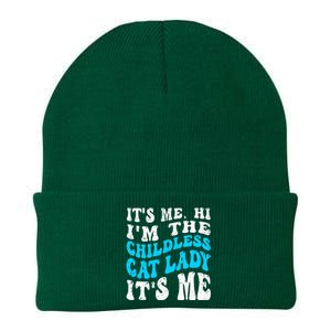 Its Me Hi Im The Childless Cat Lady Knit Cap Winter Beanie