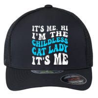 Its Me Hi Im The Childless Cat Lady Flexfit Unipanel Trucker Cap