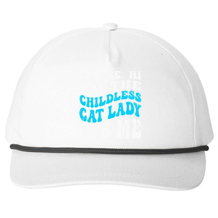 Its Me Hi Im The Childless Cat Lady Snapback Five-Panel Rope Hat