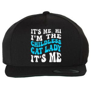 Its Me Hi Im The Childless Cat Lady Wool Snapback Cap