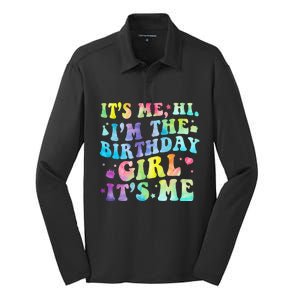 Its Me Hi Im The Birthday Girl Its Me Silk Touch Performance Long Sleeve Polo