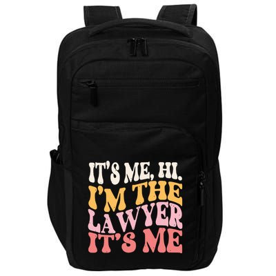 Its Me Hi Im A Lawyer Funny Law Practicer Attorney Women Impact Tech Backpack