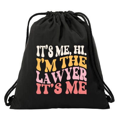 Its Me Hi Im A Lawyer Funny Law Practicer Attorney Women Drawstring Bag