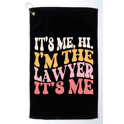 Its Me Hi Im A Lawyer Funny Law Practicer Attorney Women Golf Towel