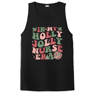 In My Holly Xmas Jolly Nurse Era Retro Christmas Jolly Nurse Gift PosiCharge Competitor Tank