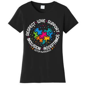 Inclusion Matters heart Support Autism Awareness Women's T-Shirt