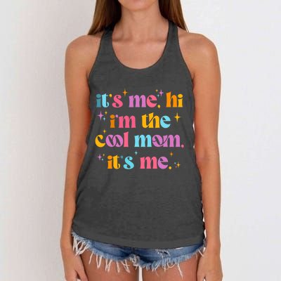 Its Me Hi Im The Cool Mom Its Me Mothers Day Cool Groovy Women's Knotted Racerback Tank