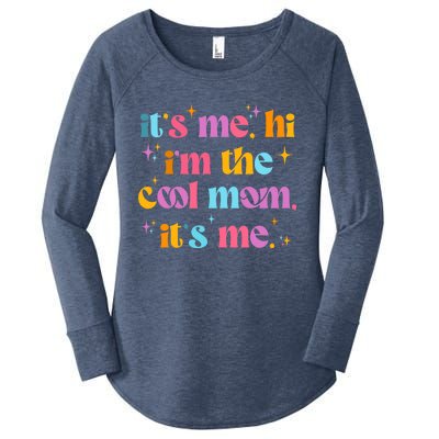 Its Me Hi Im The Cool Mom Its Me Mothers Day Cool Groovy Women's Perfect Tri Tunic Long Sleeve Shirt