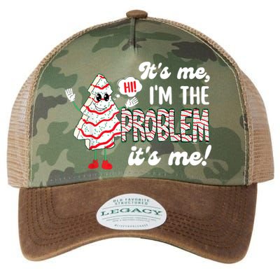 It's Me Hi I'm The Problem Funny Christmas Tree Cake Legacy Tie Dye Trucker Hat
