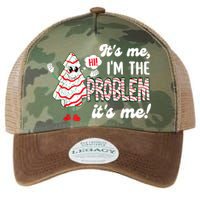 It's Me Hi I'm The Problem Funny Christmas Tree Cake Legacy Tie Dye Trucker Hat