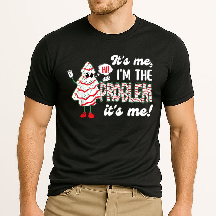 It's Me Hi I'm The Problem Funny Christmas Tree Cake Performance Shirt