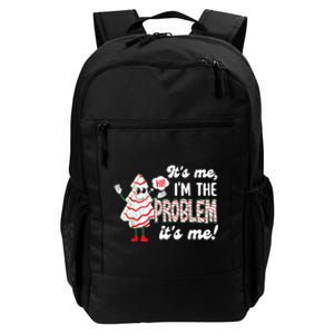 It's Me Hi I'm The Problem Funny Christmas Tree Cake Daily Commute Backpack