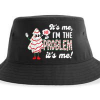 It's Me Hi I'm The Problem Funny Christmas Tree Cake Sustainable Bucket Hat