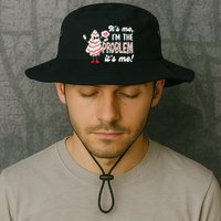 It's Me Hi I'm The Problem Funny Christmas Tree Cake Bucket Hat