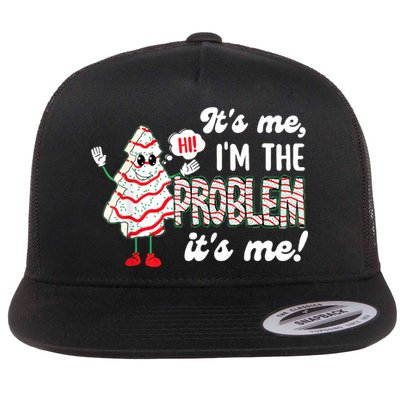 It's Me Hi I'm The Problem Funny Christmas Tree Cake Flatbill Hat