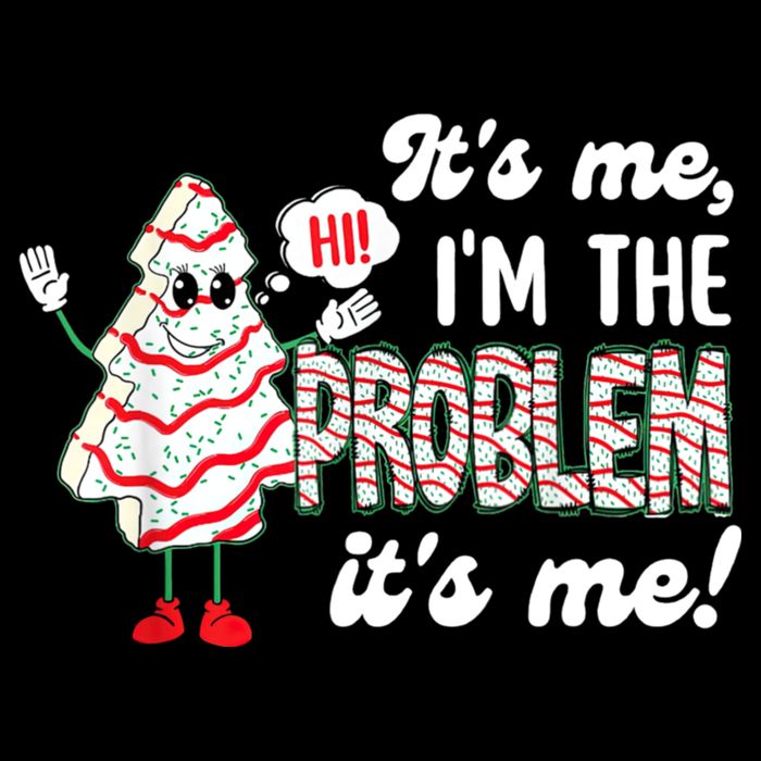 It's Me Hi I'm The Problem Funny Christmas Tree Cake 16 in Basic Backpack