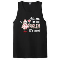 It's Me Hi I'm The Problem Funny Christmas Tree Cake PosiCharge Competitor Tank