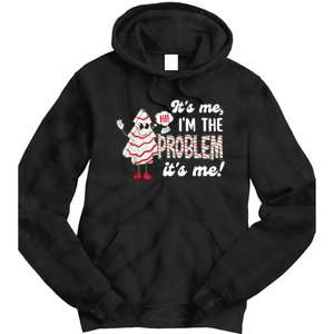 It's Me Hi I'm The Problem Funny Christmas Tree Cake Tie Dye Hoodie