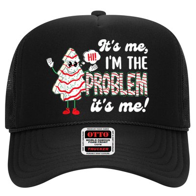 It's Me Hi I'm The Problem Funny Christmas Tree Cake Trucker Hat