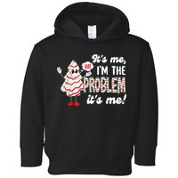 It's Me Hi I'm The Problem Funny Christmas Tree Cake Toddler Hoodie