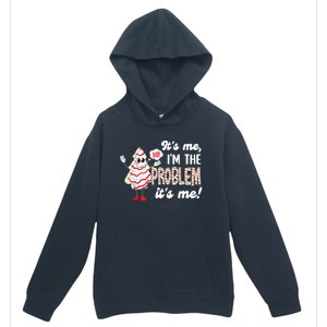 It's Me Hi I'm The Problem Funny Christmas Tree Cake Urban Pullover Hoodie