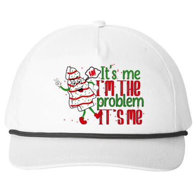 It's Me Hi I'm The Problem Funny Christmas Tree Cake Snapback Five-Panel Rope Hat