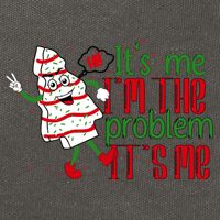 It's Me Hi I'm The Problem Funny Christmas Tree Cake Cotton Canvas Backpack