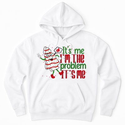 It's Me Hi I'm The Problem Funny Christmas Tree Cake Hoodie