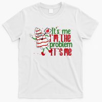 It's Me Hi I'm The Problem Funny Christmas Tree Cake T-Shirt