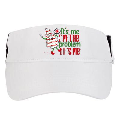 It's Me Hi I'm The Problem Funny Christmas Tree Cake Adult Drive Performance Visor