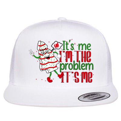 It's Me Hi I'm The Problem Funny Christmas Tree Cake Flatbill Hat