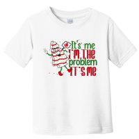 It's Me Hi I'm The Problem Funny Christmas Tree Cake Toddler T-Shirt