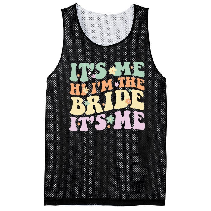 It's Me Hi I'm The Bride It's Me Funny Quotes Bride Mesh Reversible Basketball Jersey Tank