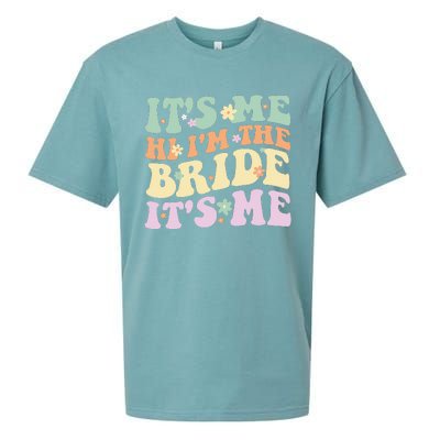 It's Me Hi I'm The Bride It's Me Funny Quotes Bride Sueded Cloud Jersey T-Shirt