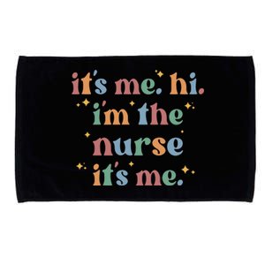 It's Me Hi I Am The Nurse Retro Nursing Day Microfiber Hand Towel