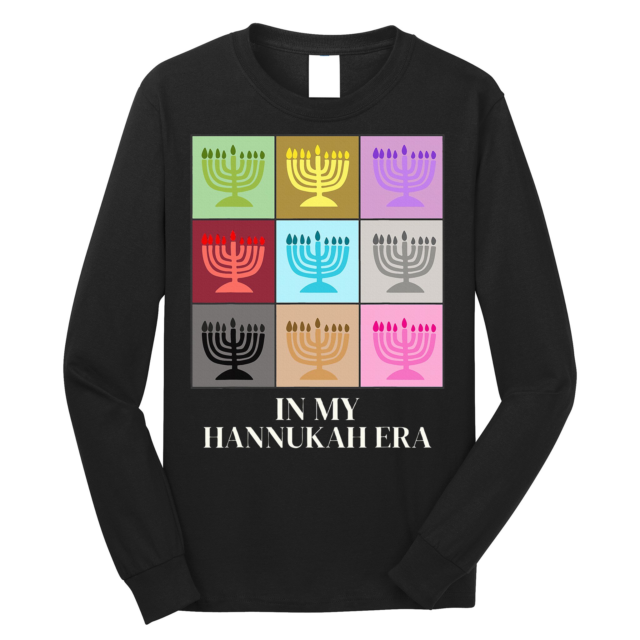 In My Hanukkah Era Ugly Jewish Xmas Funny Christmas Hanukkah  Long Sleeve Shirt